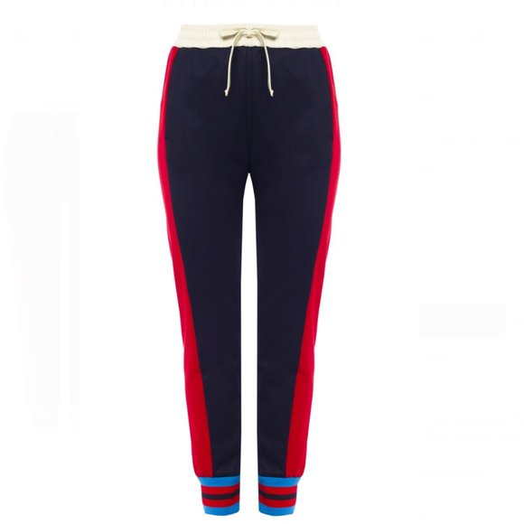 HOST PICK 🎉🎁🎊 Gucci Striped Track Pant Blue🎊 NEW W TAGS - Picture 1 of 9